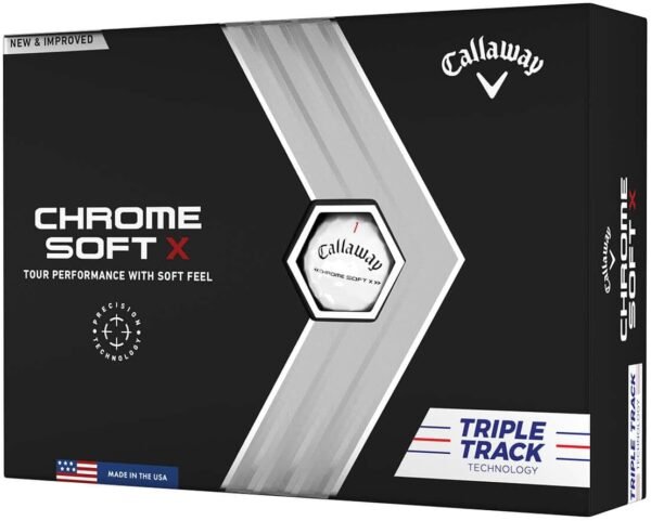 Callaway Golf Chrome Soft X Golf Balls (Triple Track (Yellow)