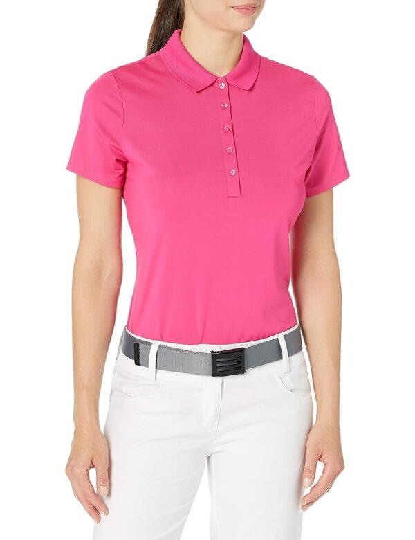 Callaway Polo de golf Opti-Dri Chevron de manga corta para mujer, tela elástica, absorbe la humedad, protección solar