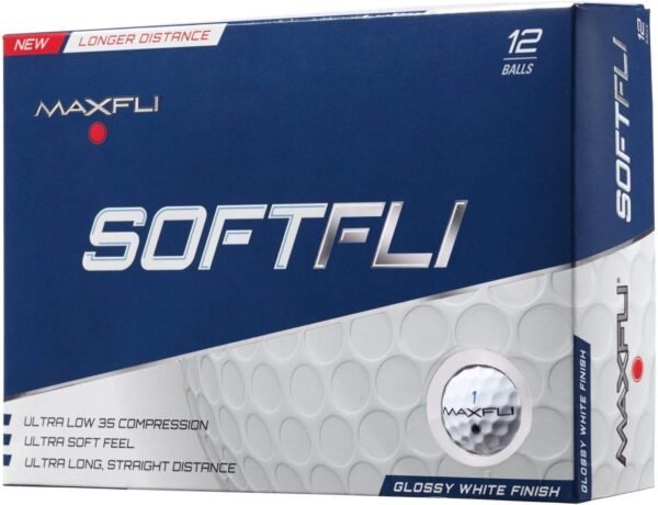 Maxfli Pelotas de golf SoftFli Gloss - Blanco