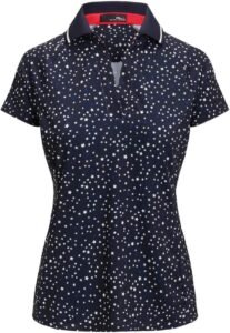 RLX Ralph Lauren Polo de golf con estrellas nocturnas de verano para mujer, color azul marino francés, talla XS, Azul marino francés