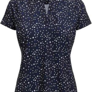 RLX Ralph Lauren Polo de golf con estrellas nocturnas de verano para mujer, color azul marino francés, talla XS, Azul marino francés