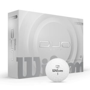 WILSON Pelotas de golf Duo Soft 2025 - Blancas, 12 pelotas