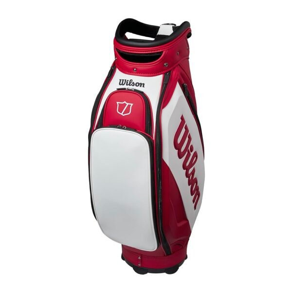 Wilson Staff Tour - Bolsa para carrito de golf, color rojo y blanco