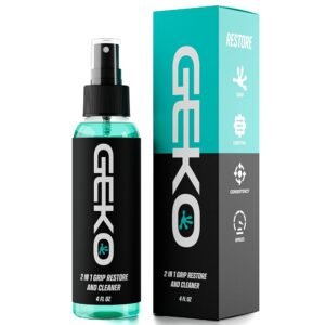 Geko 2 in 1 Grip Restore and Cleaner - #1 Sport Cleaner Formulated for Grip - Grip Spray for Golf, Football, Baseball, Basketball, Soccer, Tennis, Pickleball, Volleyball -...