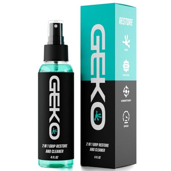 Geko 2 in 1 Grip Restore and Cleaner - #1 Sport Cleaner Formulated for Grip - Grip Spray for Golf, Football, Baseball, Basketball, Soccer, Tennis, Pickleball, Volleyball -...